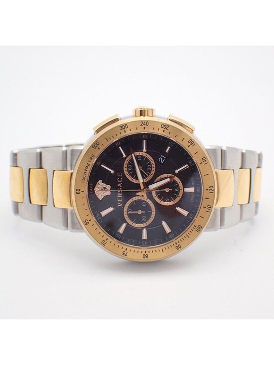Versace Mystic Sports Chronograph Quartz Watch Duo Black Dial SS Vfg Pawn main image 10